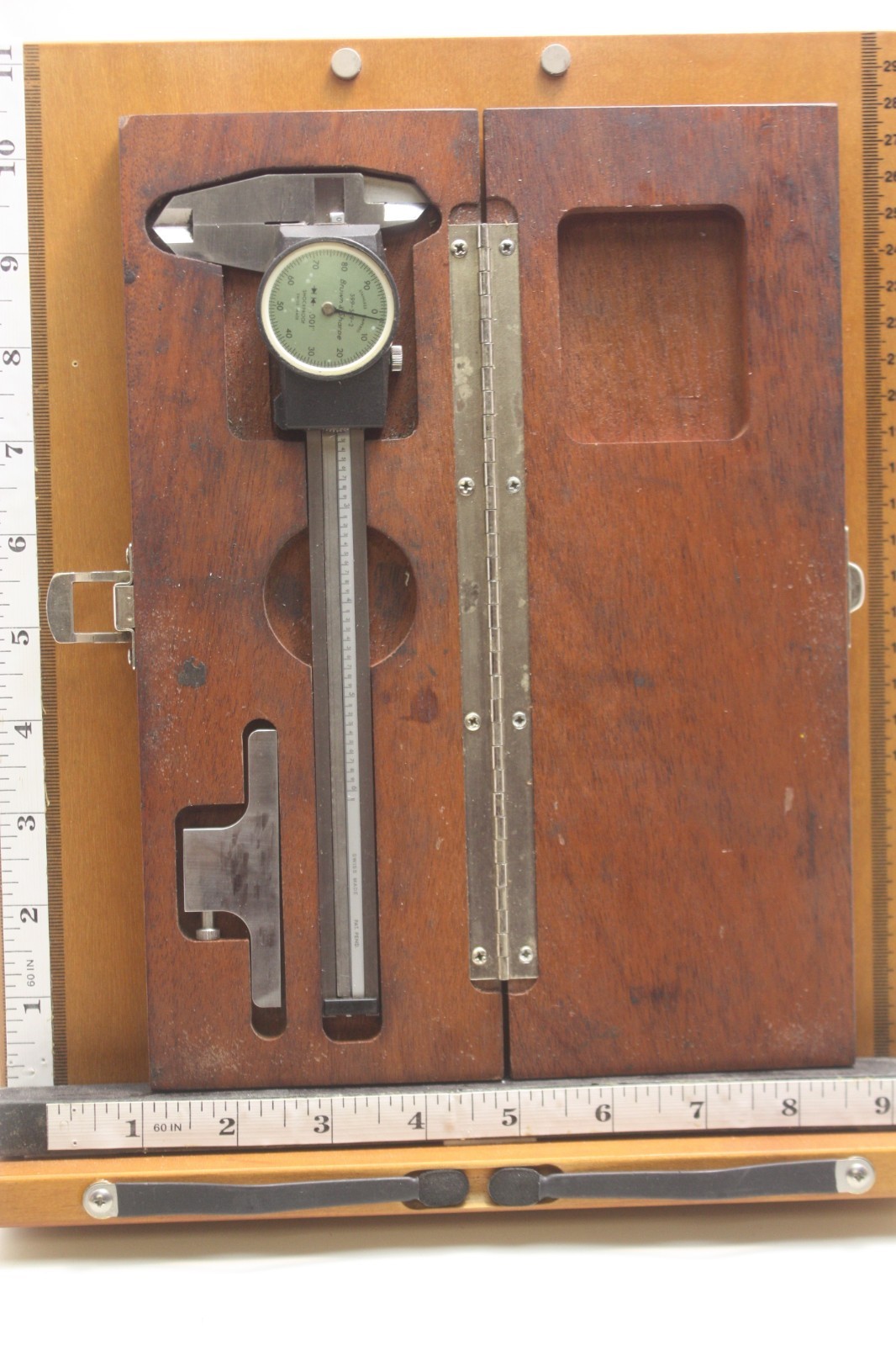 Browne & Sharpe 599-579-2 6" .001" Dial Caliper In Box Complete Swiss Made