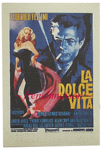 2 Paks LA DOLCE VITA Federico Fellini Movie Small Italian-Made MEMO NOTEPAD New