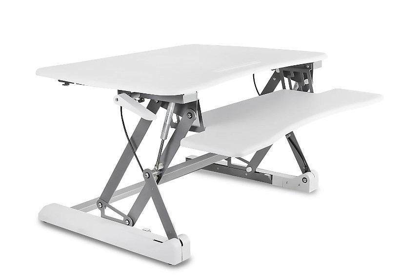 Mount-It! MI-7956 Adjustable Standing Desk Converter White Open Box