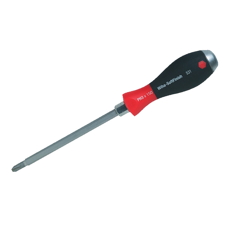 Wiha 53115 SoftFinish® XHeavy Duty Phillips Screwdriver, #2 x 100mm