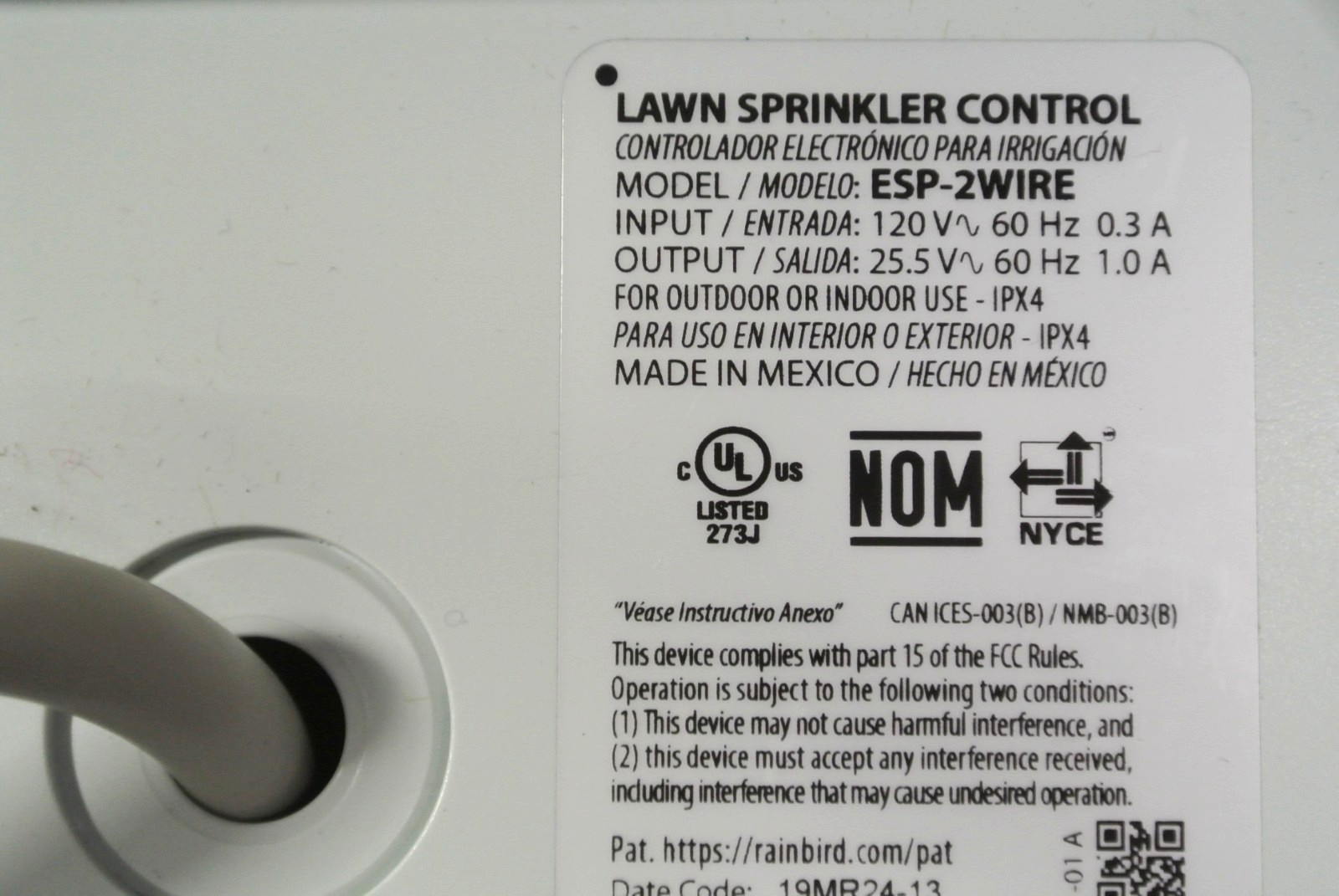Rain Bird ESP-2WIRE 120vac 2 Wire Controller *READ DISCRIPTION*