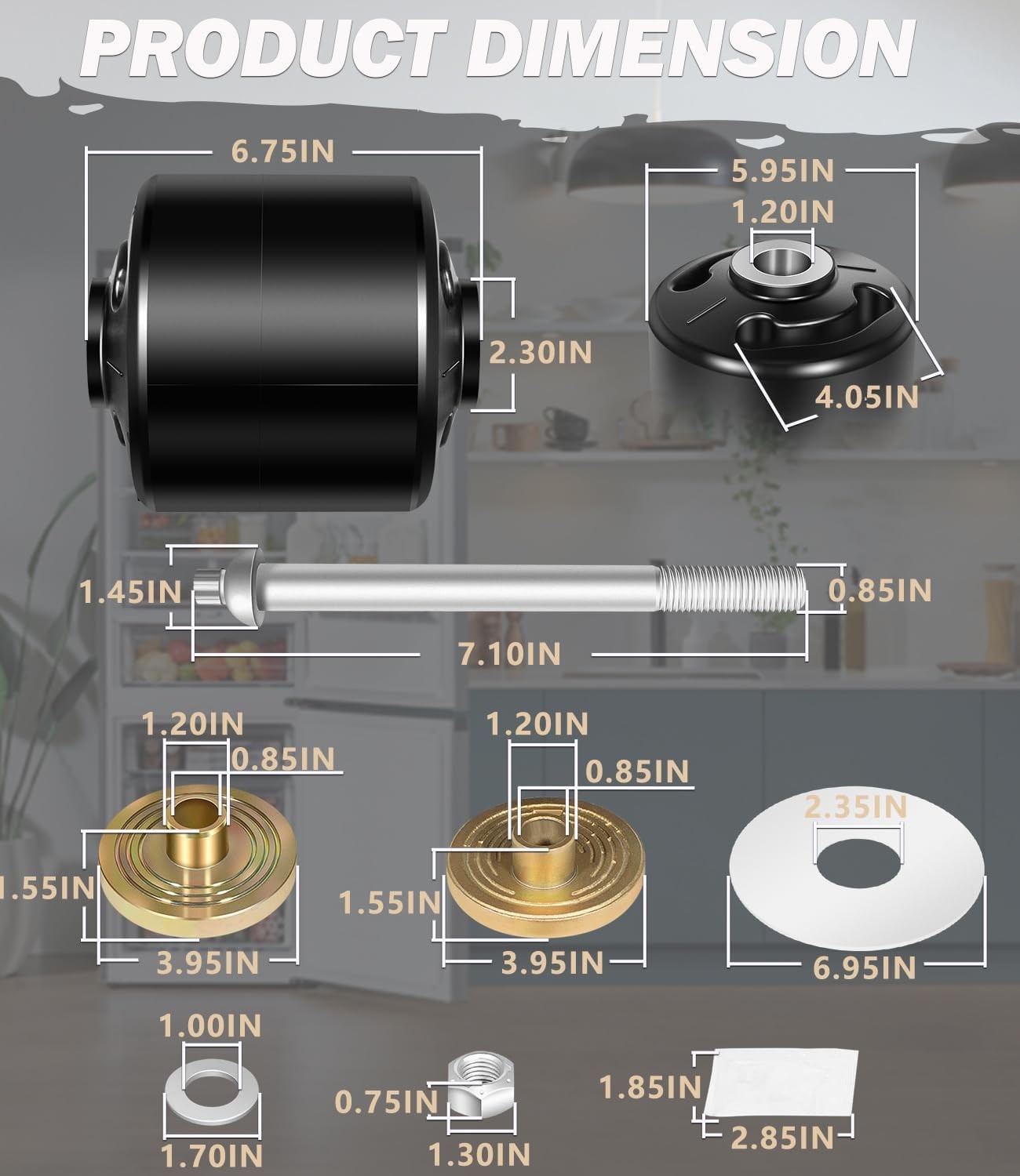 For Hendrickson Quick Align Pivot Bushing Kit+Alignment Collars S-24691S S-28654