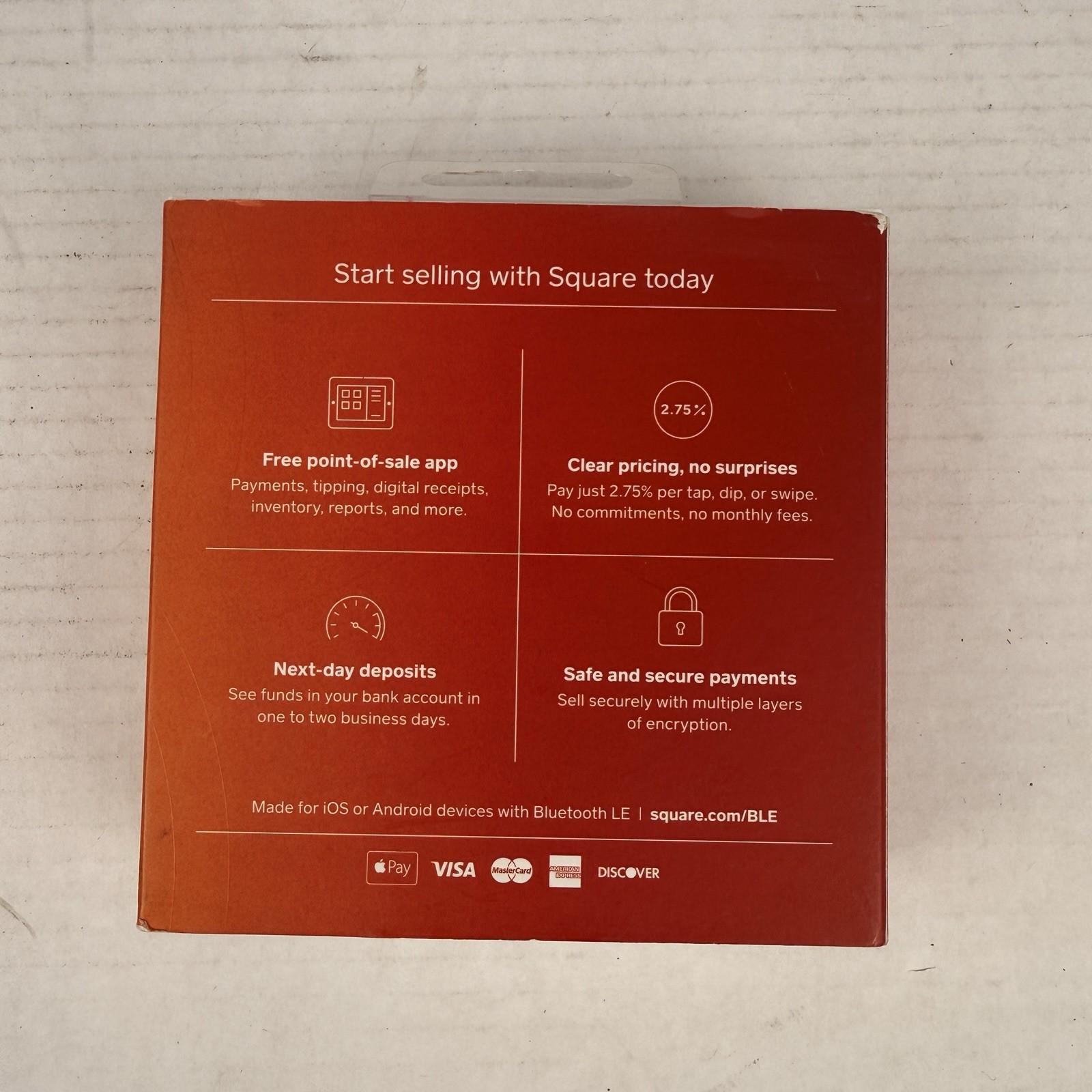 Square Reader Contactless + Chip + Magstripe for iOS/Android