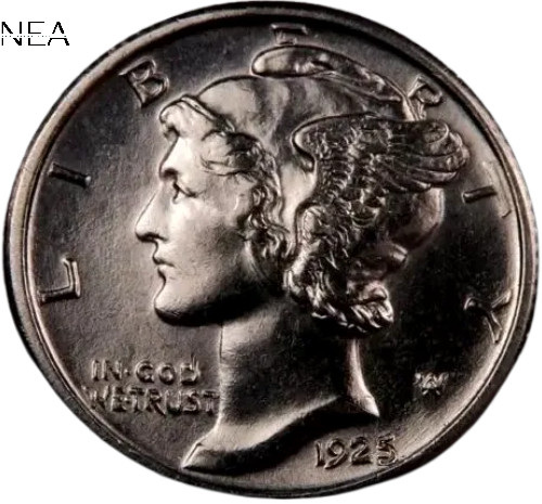 1925-S Mercury Dime ~ BU/Uncirculated ~ 90% Silver