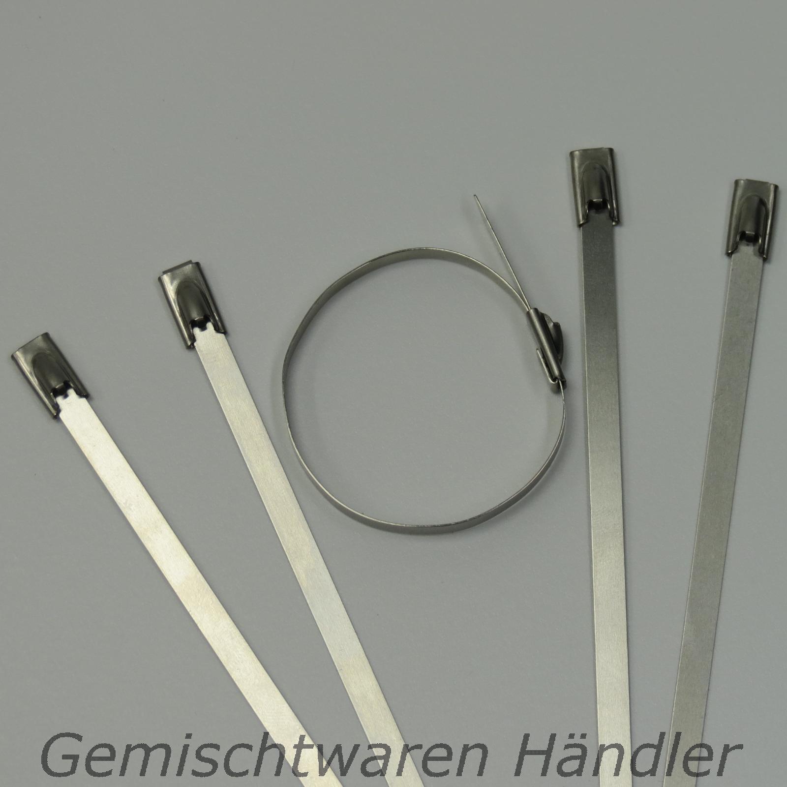 Metal Steel Stainless Steel Cable Ties Engine Exhaust Manifold 520mm x 4.5mm Band