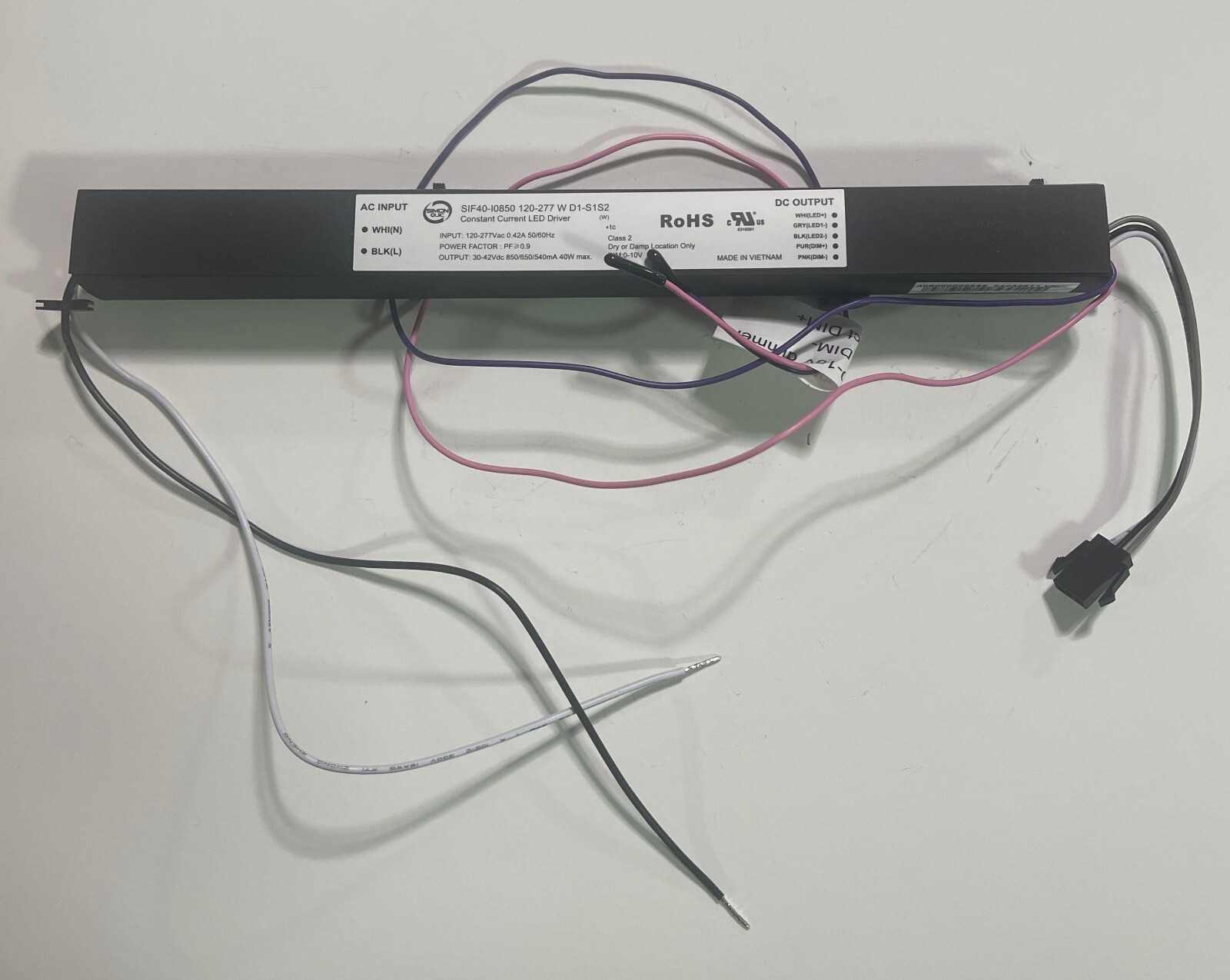 NEW 2PCS SIMON QUIC SIF40-I0850 120-277V 40W LED DRIVER SELECTABLE POWER & COLOR