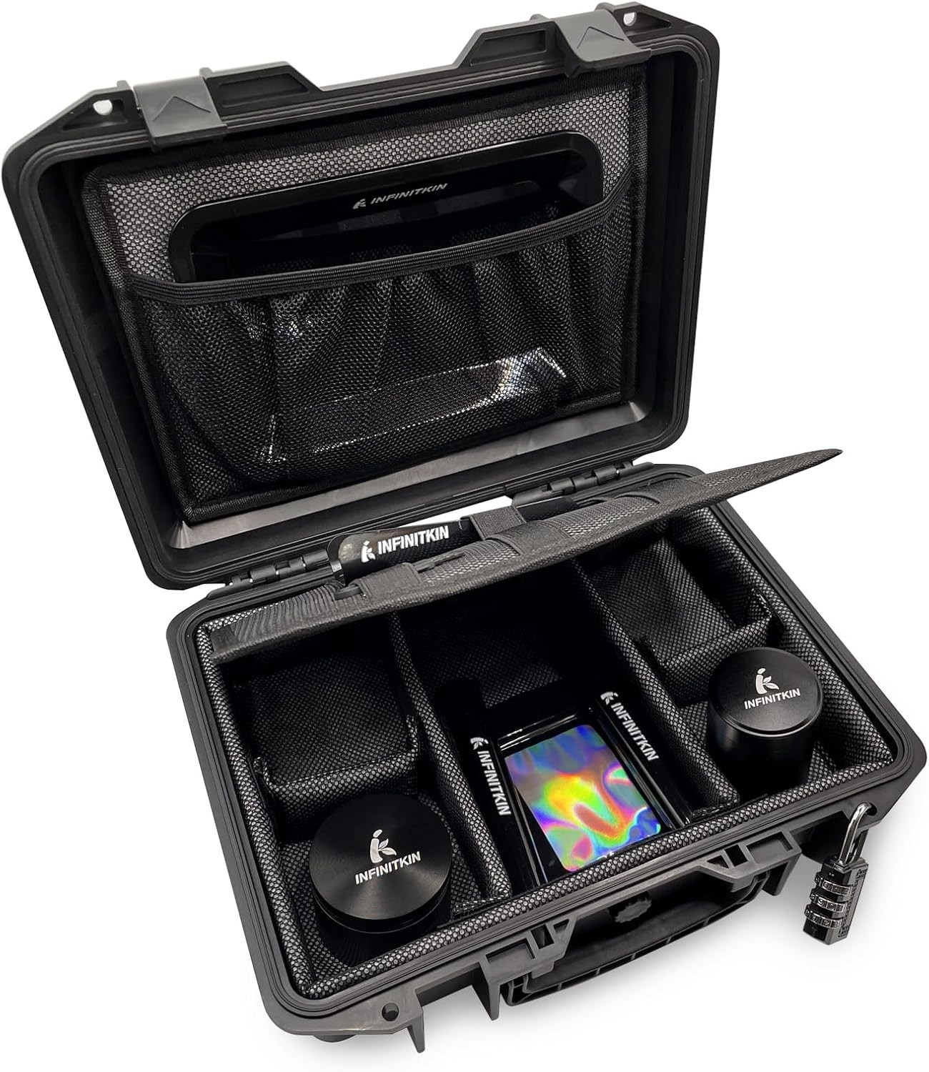 Smell Proof Box, Large Airtight Storage Box with Combination Lock – Waterproof &