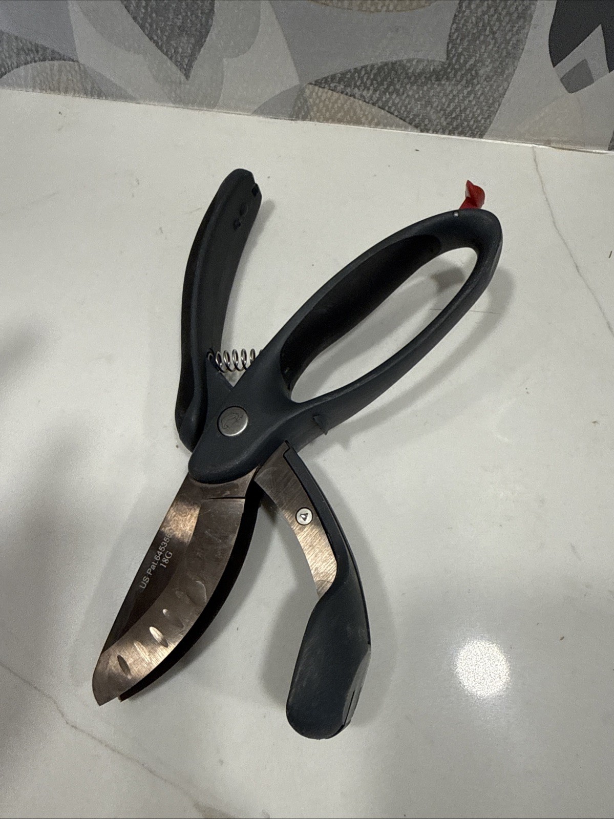 Pampered Chef Kitchen Shears Salad Chopping Double Blade