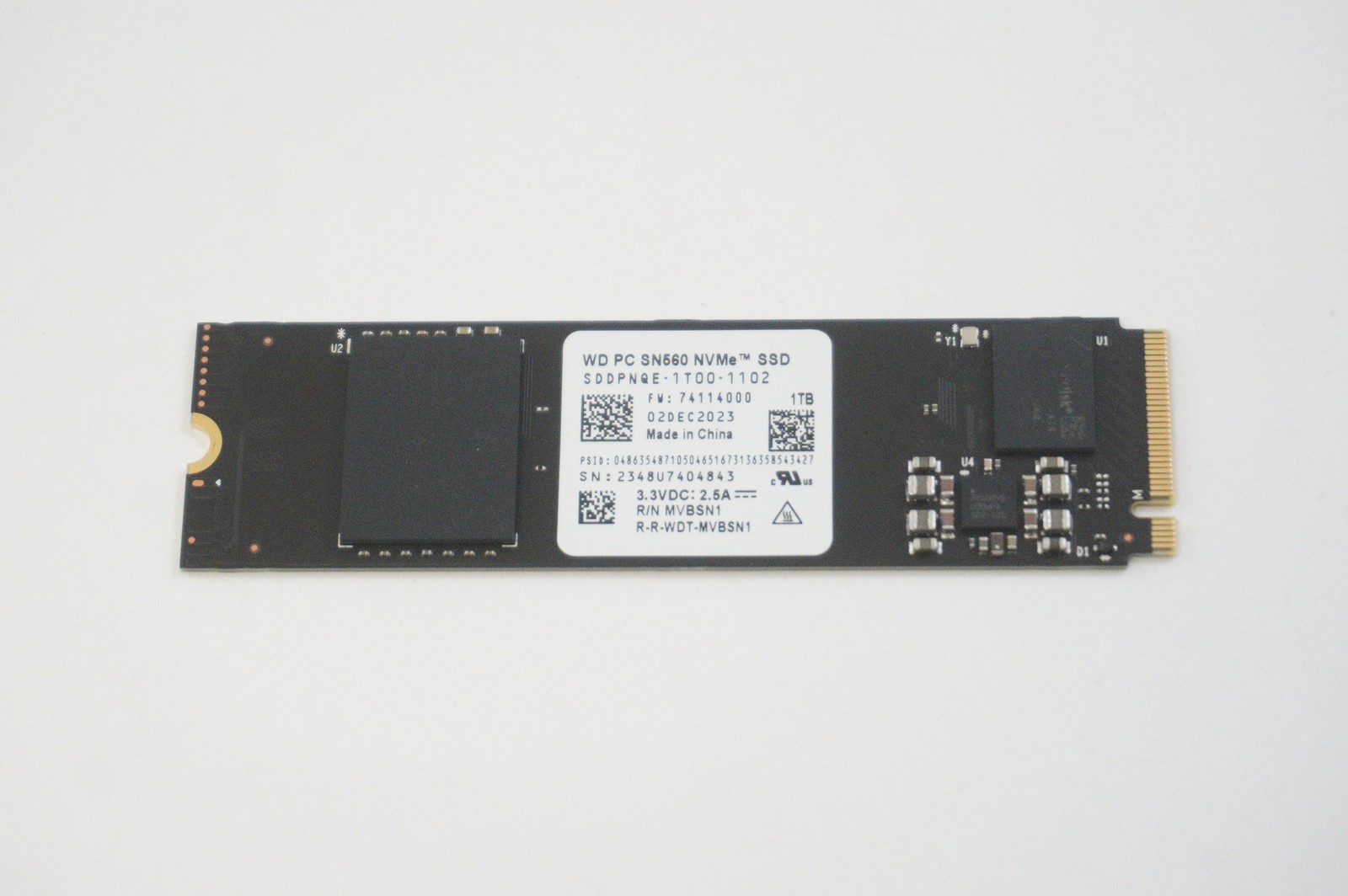 SDDPNQE-1T00-1102 WD 1TB M.2 2280 SN560 NVMe SSD UX5406SA-S14.U71TB