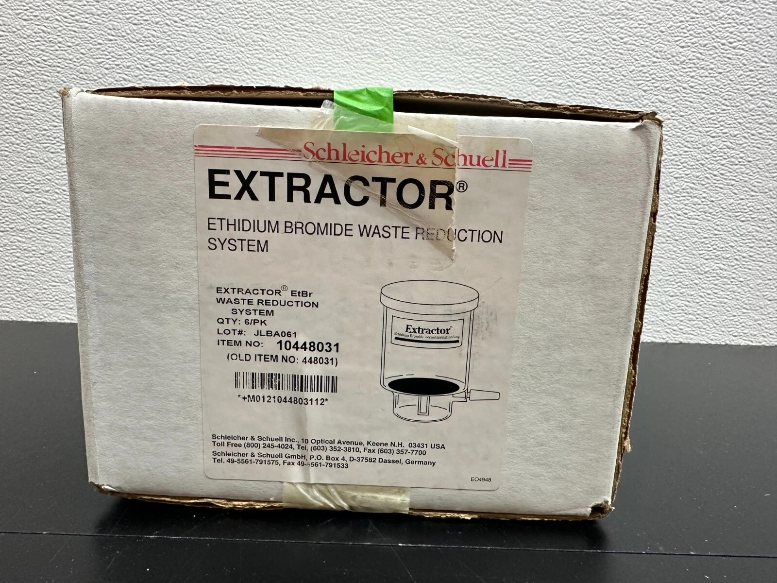 Whatmon Extractor REF 10448031 Ethidium Bromide Waste Reduction System