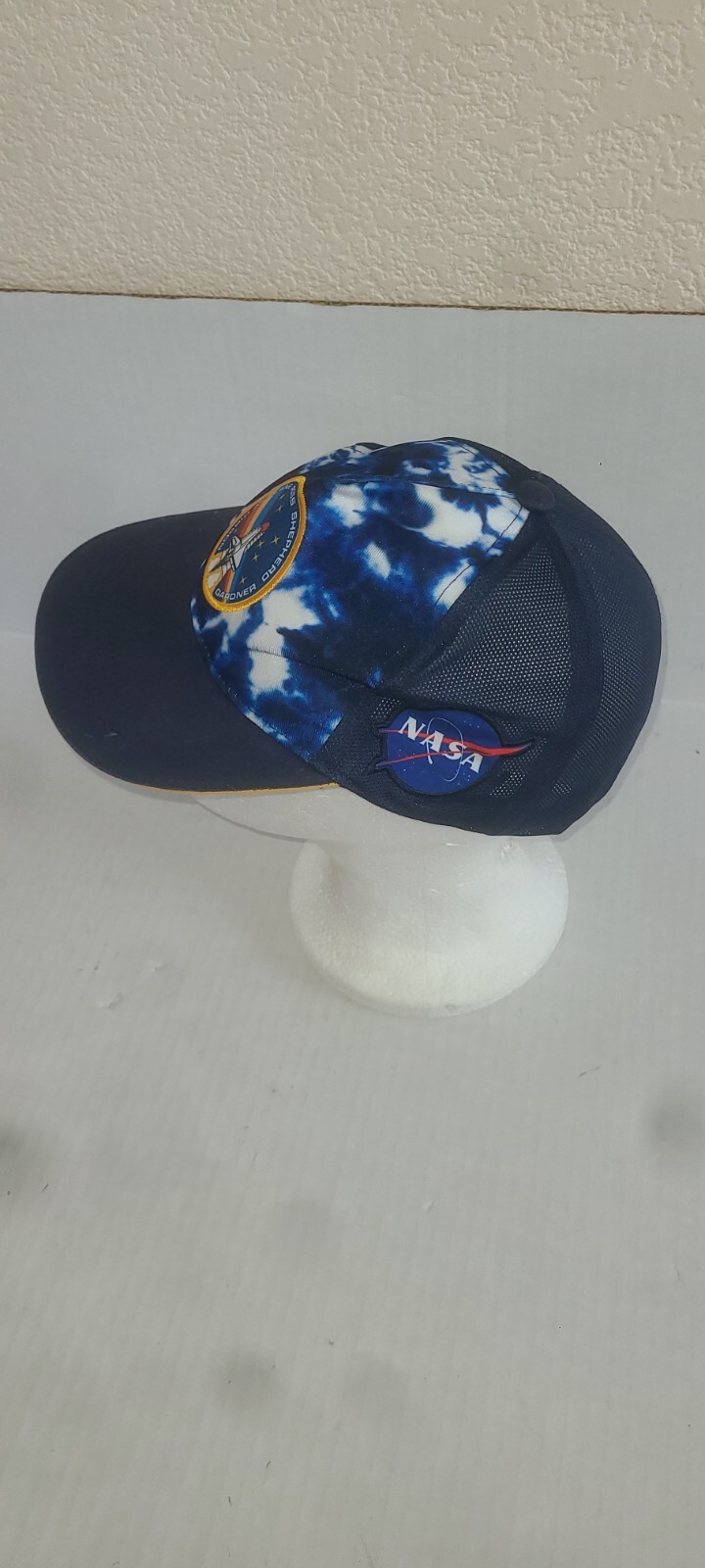 Nasa Youth Hat Adjustable Snapback Blue Mesh Trucker