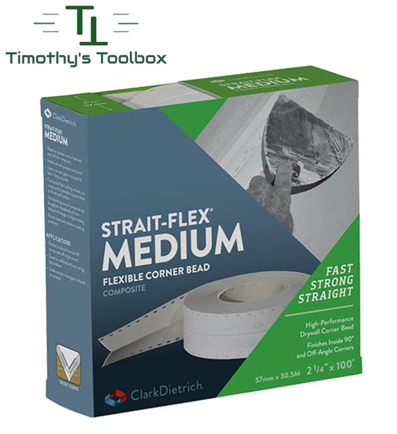 Strait- Flex Medium Corner Tape w/ Slots 2-1/4" x 100 (12 pack)