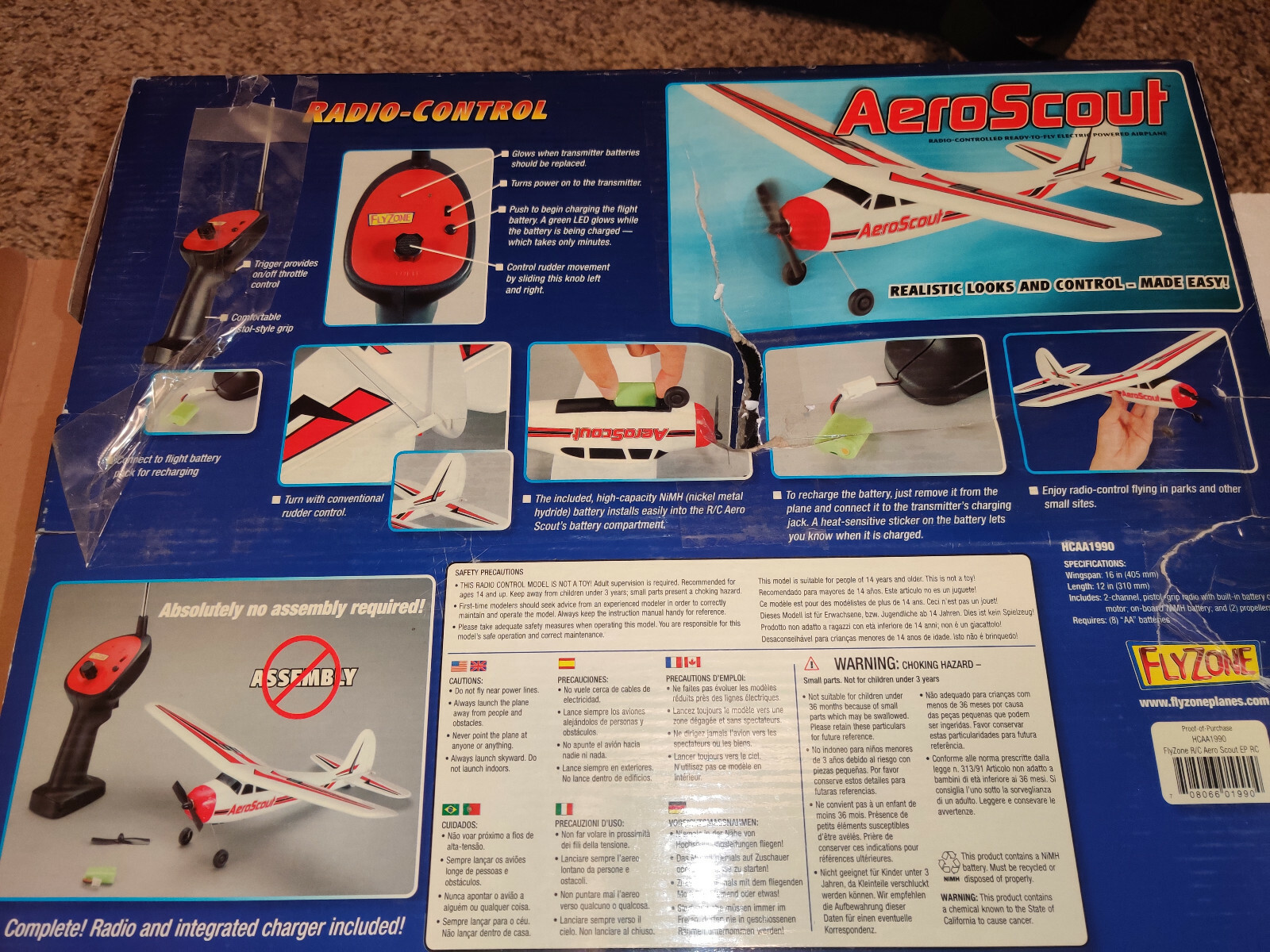 Flyzone Aeroscout HCAA1990. COMPLETE. RARE