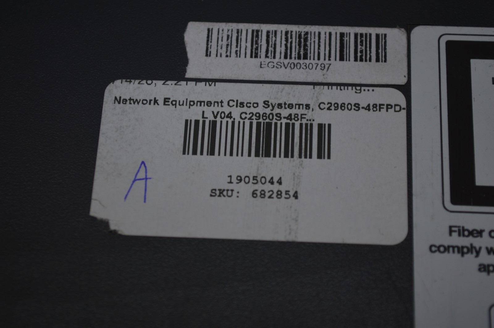Cisco Systems C2960S-48FPD-L V04 Network Switch