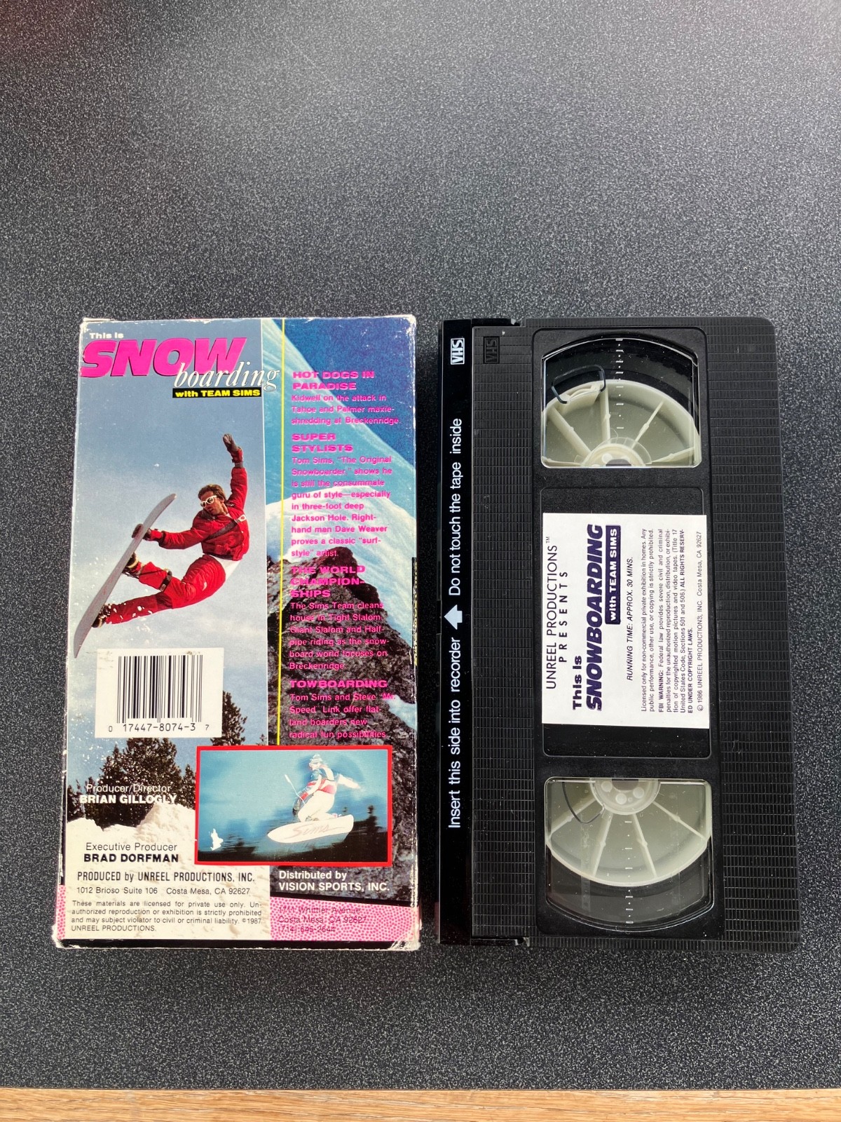 1986 Team Sims Snowboard Video Kidwell