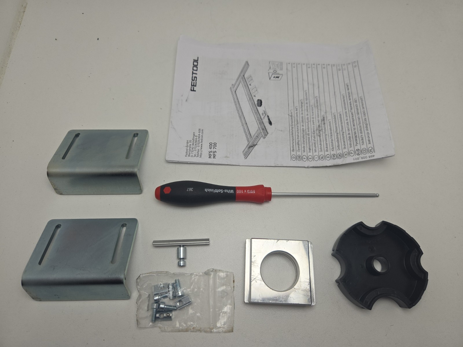 FESTOOL MFS 700 400 routing template, with Accessories