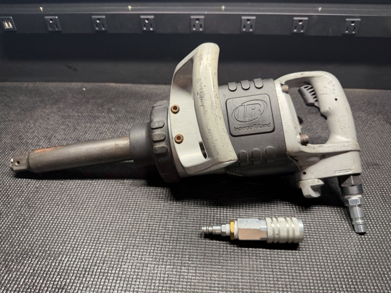 INGERSOLL RAND  285B-6 IMPACT AIR TOOL  1" DRIVE+3/8 AIR FITTING ADAPTER-TESTED