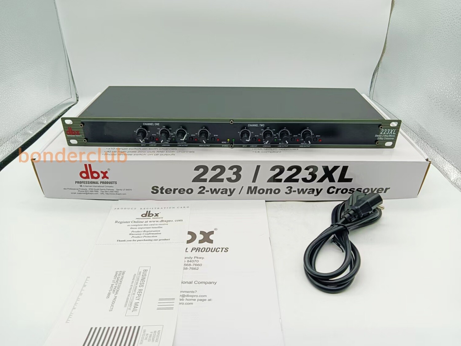 DBX 223XL with XLR Connectors Crossover Stereo 2-Way/Mono 3-Way 110V 50/60Hz NEW