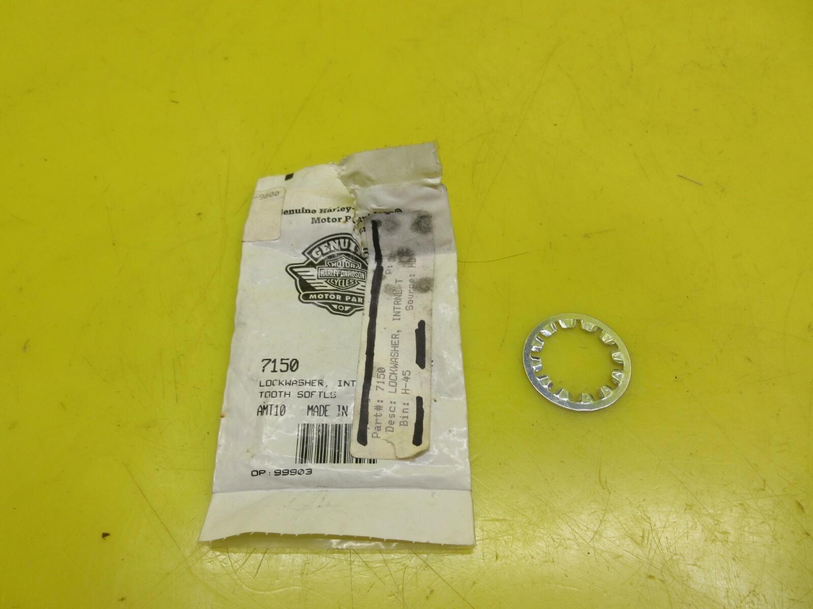 NEW NOS GENUINE HARLEY DAVIDSON 7/8 I.D. INTERNAL TOOTH LOCK WASHER 7150