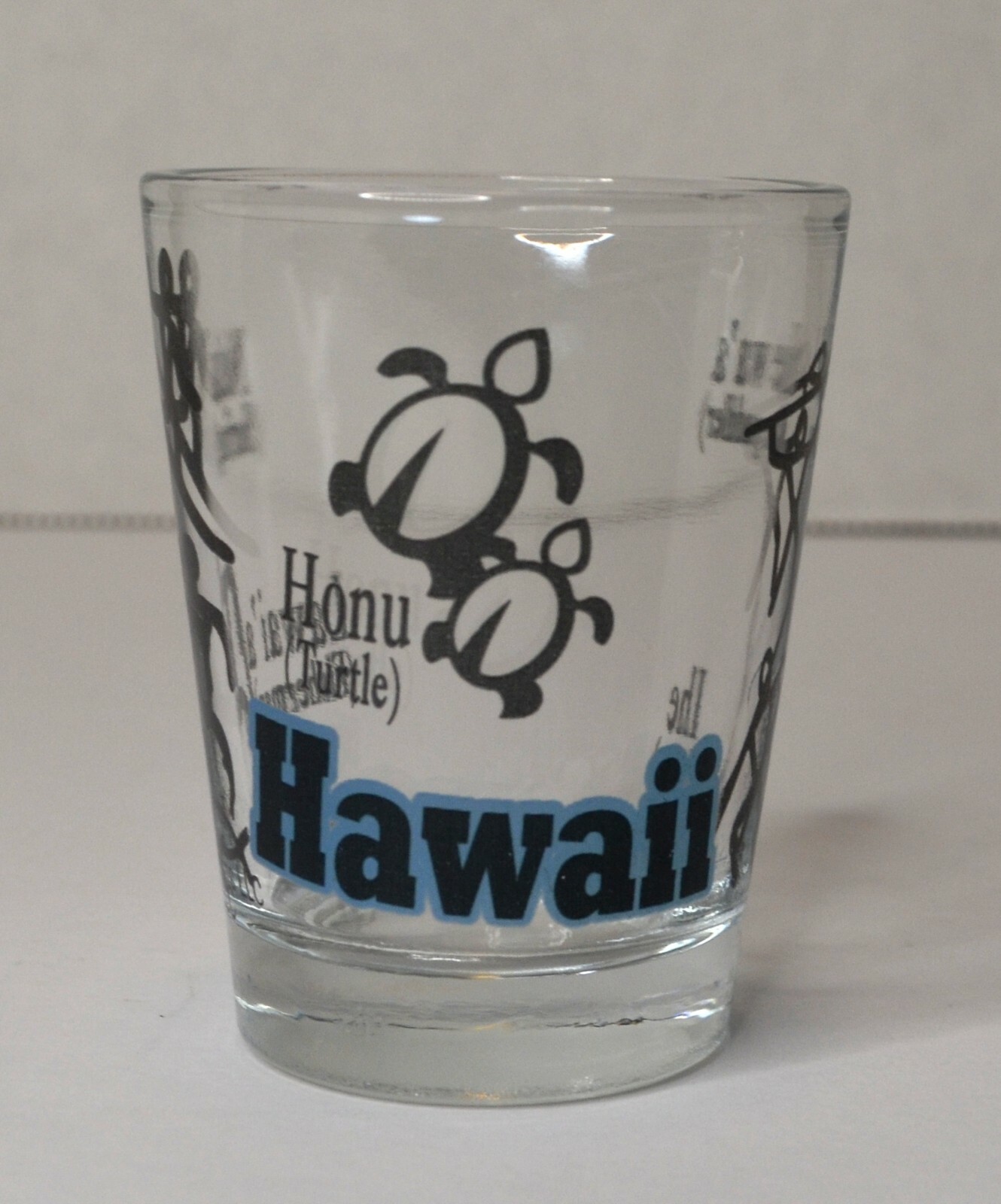 HAWAII HAWAIIAN WORDS TURTLES SHOT GLASS