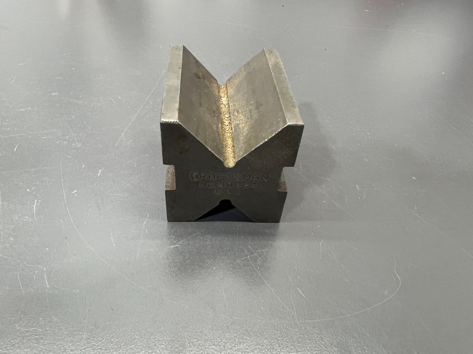 (J) VINTAGE CRAFTSMAN 40824 MACHINIST V BLOCK 2"x1.5" - VGC - USA