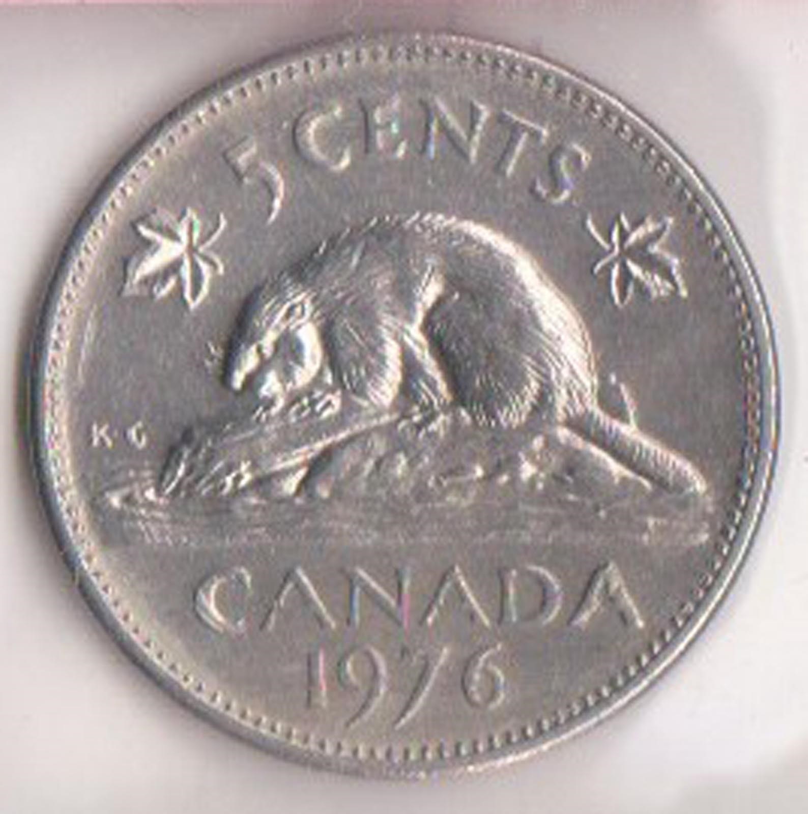 (H139-26) 1976 Canada 5c coin (Z)