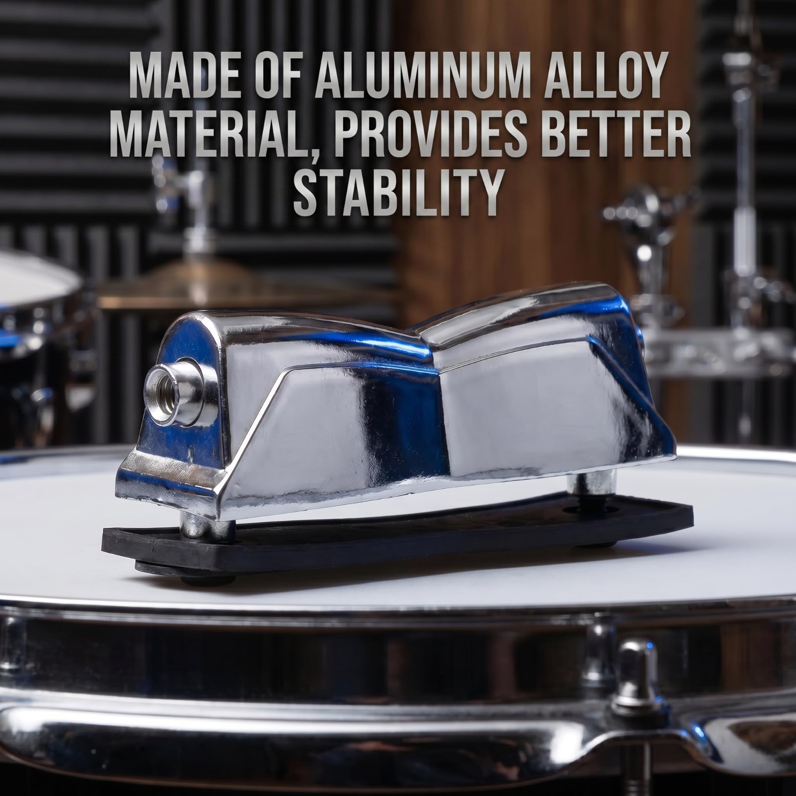 Aluminum Snare Drum Lug - Double End Mount Replacement Hardware, Lightweight & D