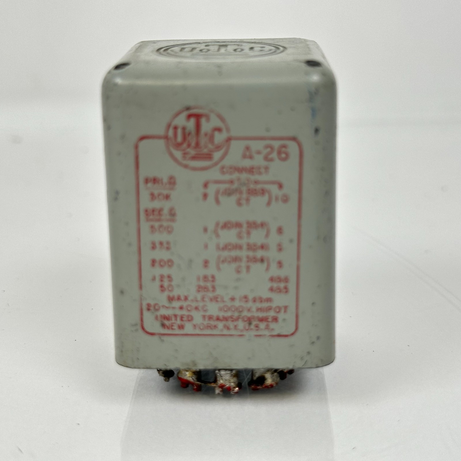 UTC A-26 Transformer Vintage Original