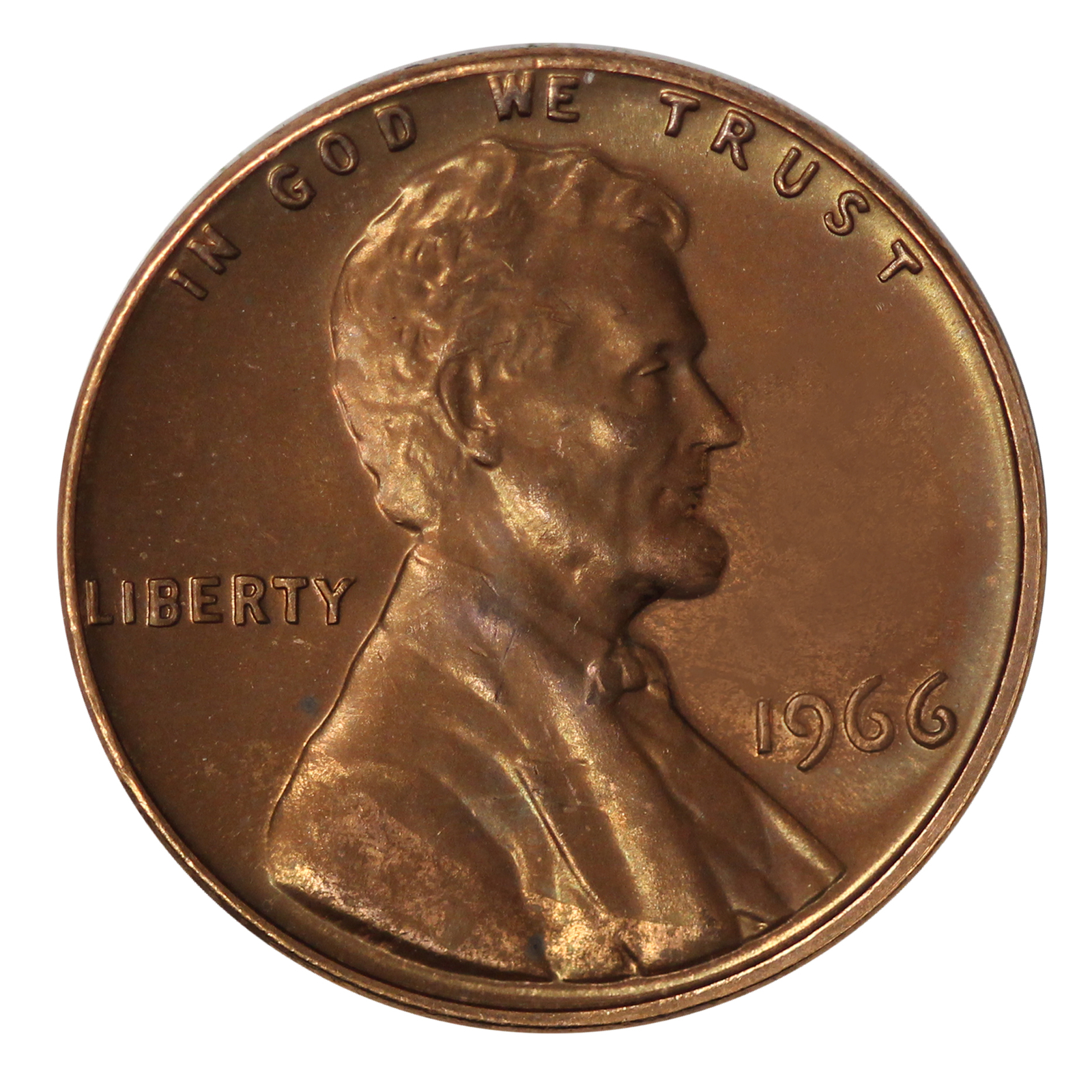 1966 Lincoln Memorial Cent SMS Single Coin