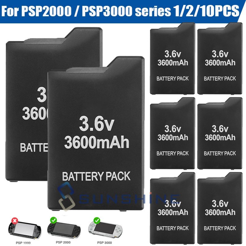 Battery for PSP 2000/3000 PSP Fat Console Handheld Gaming Replacement Battery