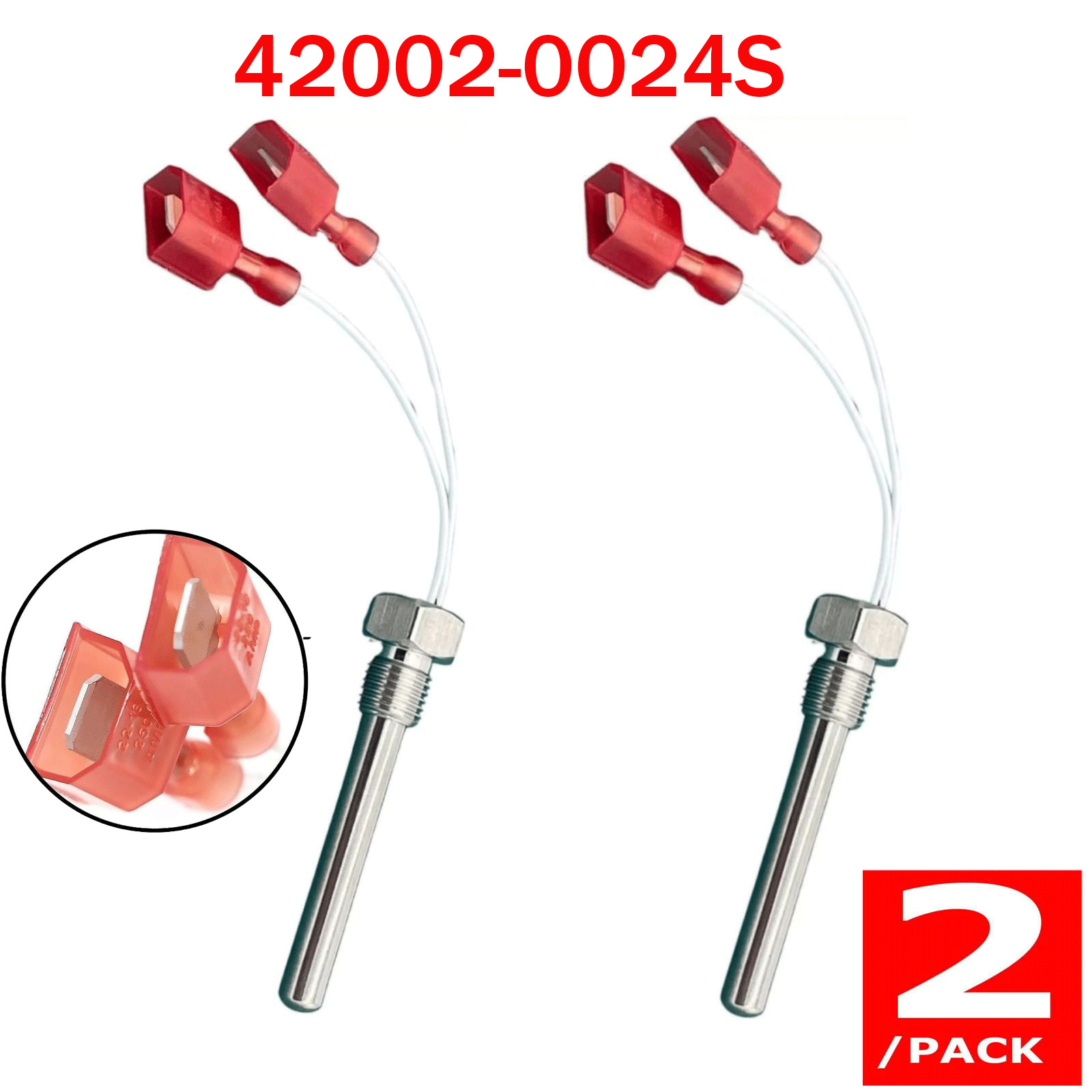 "42002-0024S Stack Flue Sensor for Pentair MasterTemp MaxETherm Pool Heater 2PC"