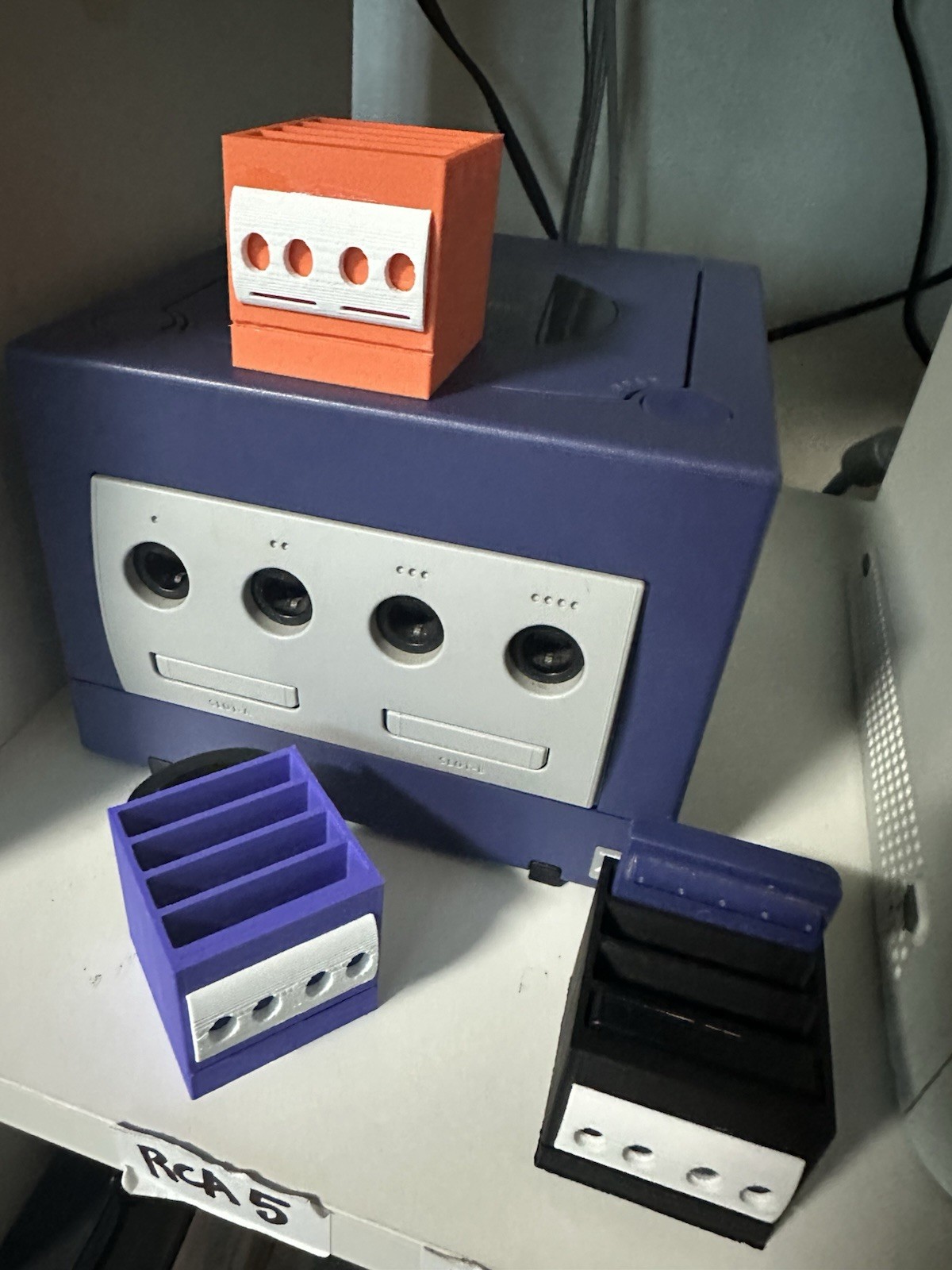 Nintendo GameCube Memory Card Holder - Choose Your Color - Four Slots
