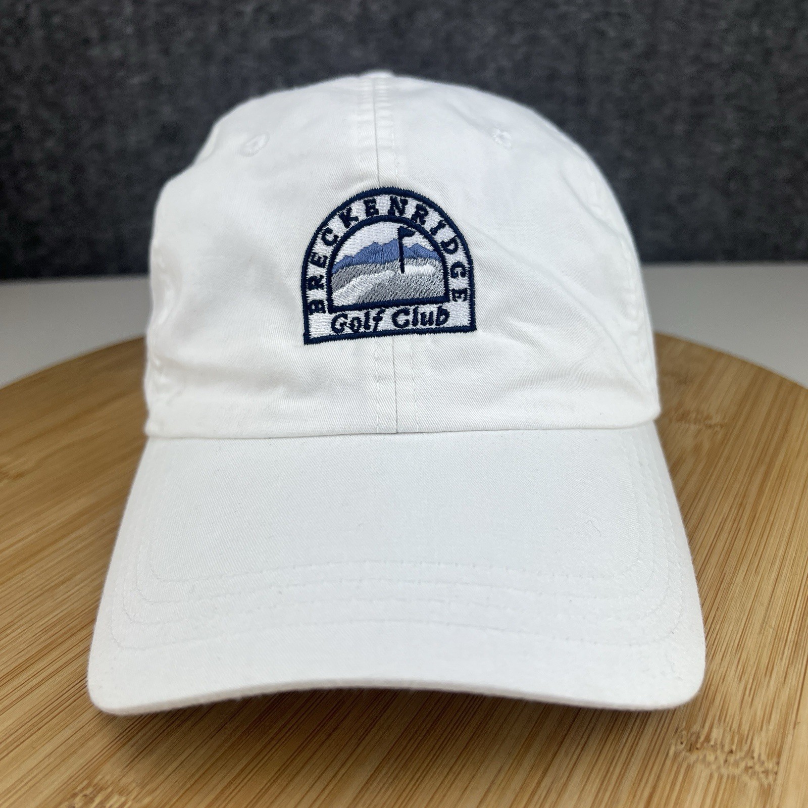 Breckenridge Golf Club Hat Cap Strapback Adjustable White Ahead Colorado
