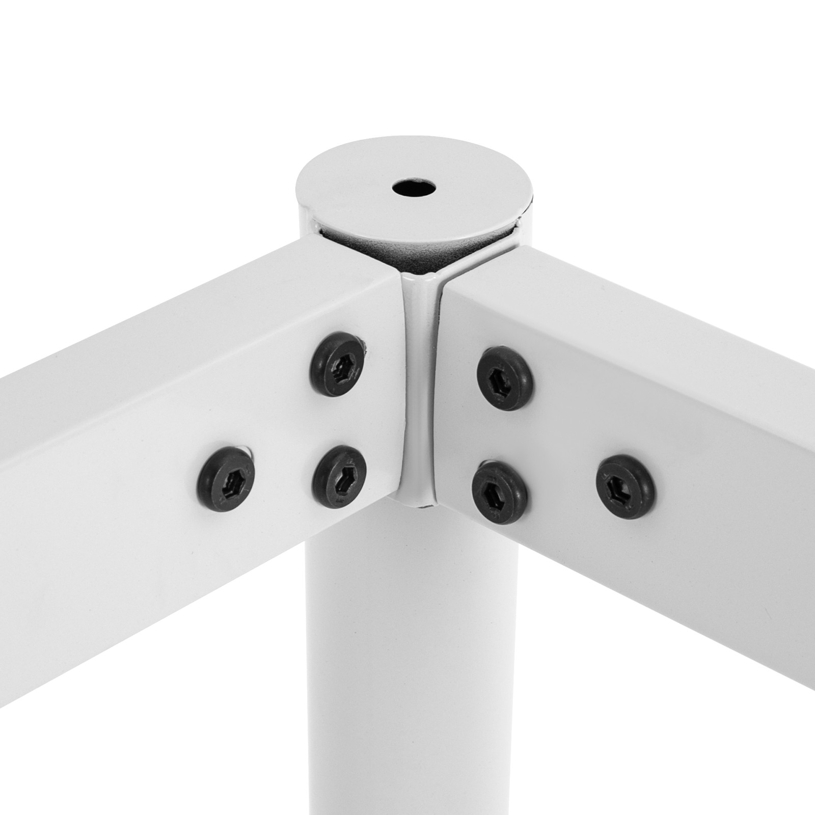 Industrial Metal Table Legs White Metal Furniture Legs with 6 Suction Cups USA