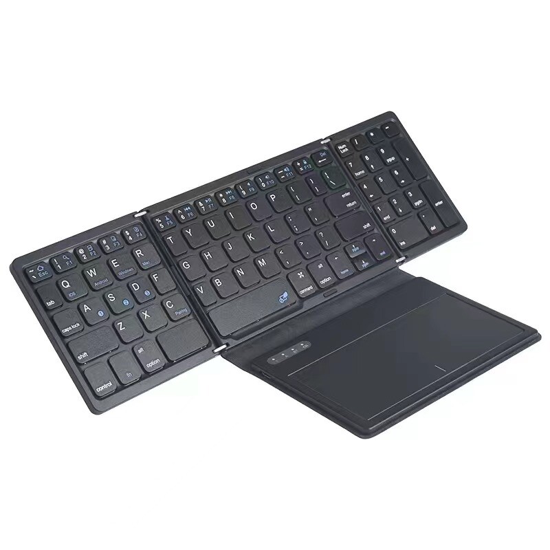 Rechargeable Wireless Keyboard Touchpad Ultrathin Portable Mini Mute Foldable