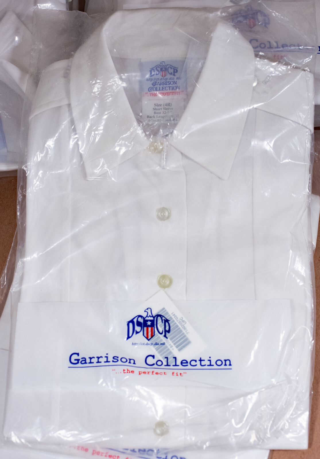 DSCP US Army Garrison Collection Women's Short Sleeve Shirt 521 White 4R - New