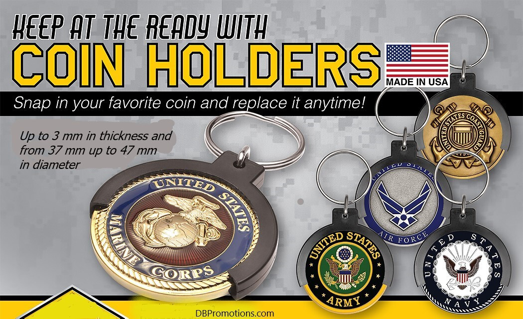 Military  Coin Champ  Key Chain Fits (38mm up to 47mm) $$ (SUPER SALE)