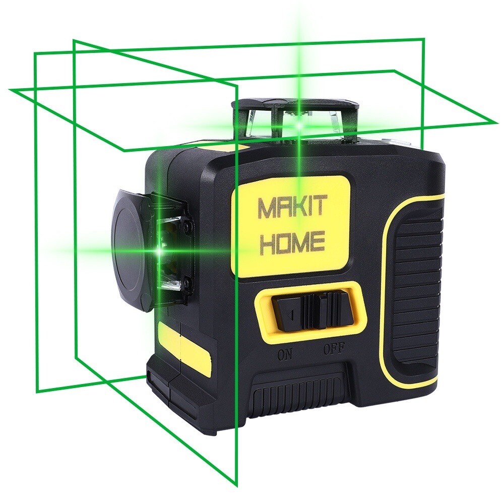 New Rechargeable Self Leveling laser level 360 Rotary green12 Lines3D Cross Line