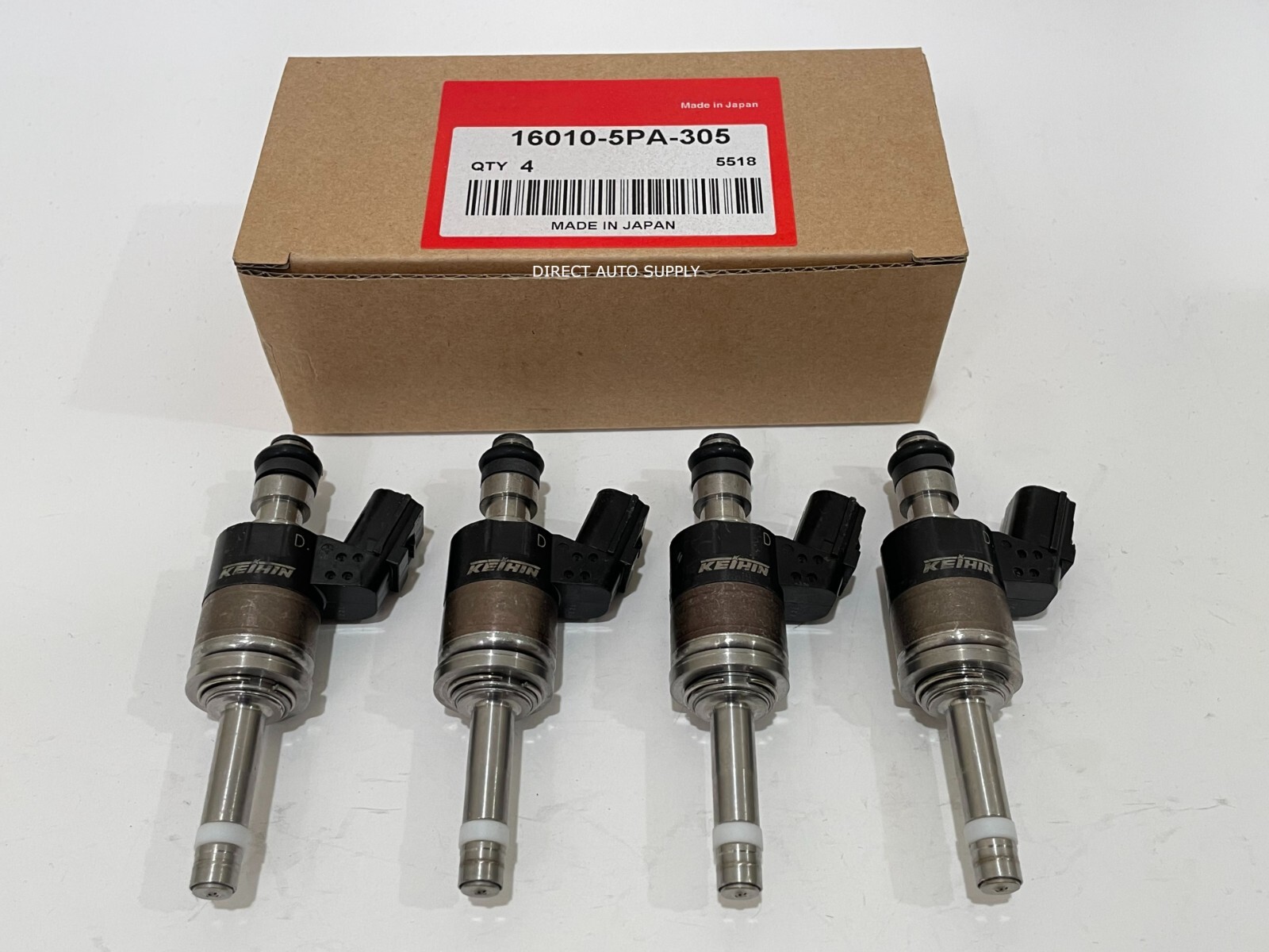 4 NEW OEM FUEL INJECTORS 16010-5PA-305 FOR ACCORD CR-V CIVIC 1.5L TURBO