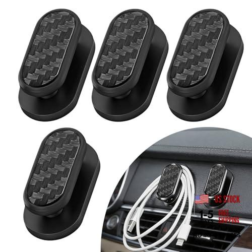 4PCS Car Mini Hooks, Car Dashboard Hooks, Multifunctional Self-Adhesive