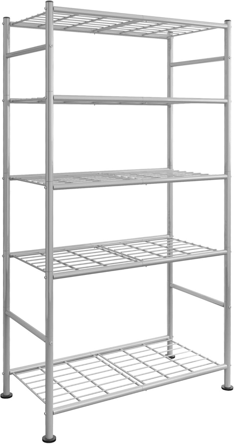 Storage Shelves - 5 Tier Shelf Organizer, Heavy Duty Garage Shelving Unit- Metal
