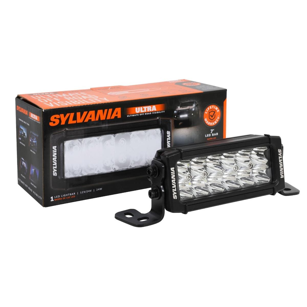 SYLVANIA - Ultra 7 Inch LED Light Bar - Lifetime Limited Warranty - Spot Light