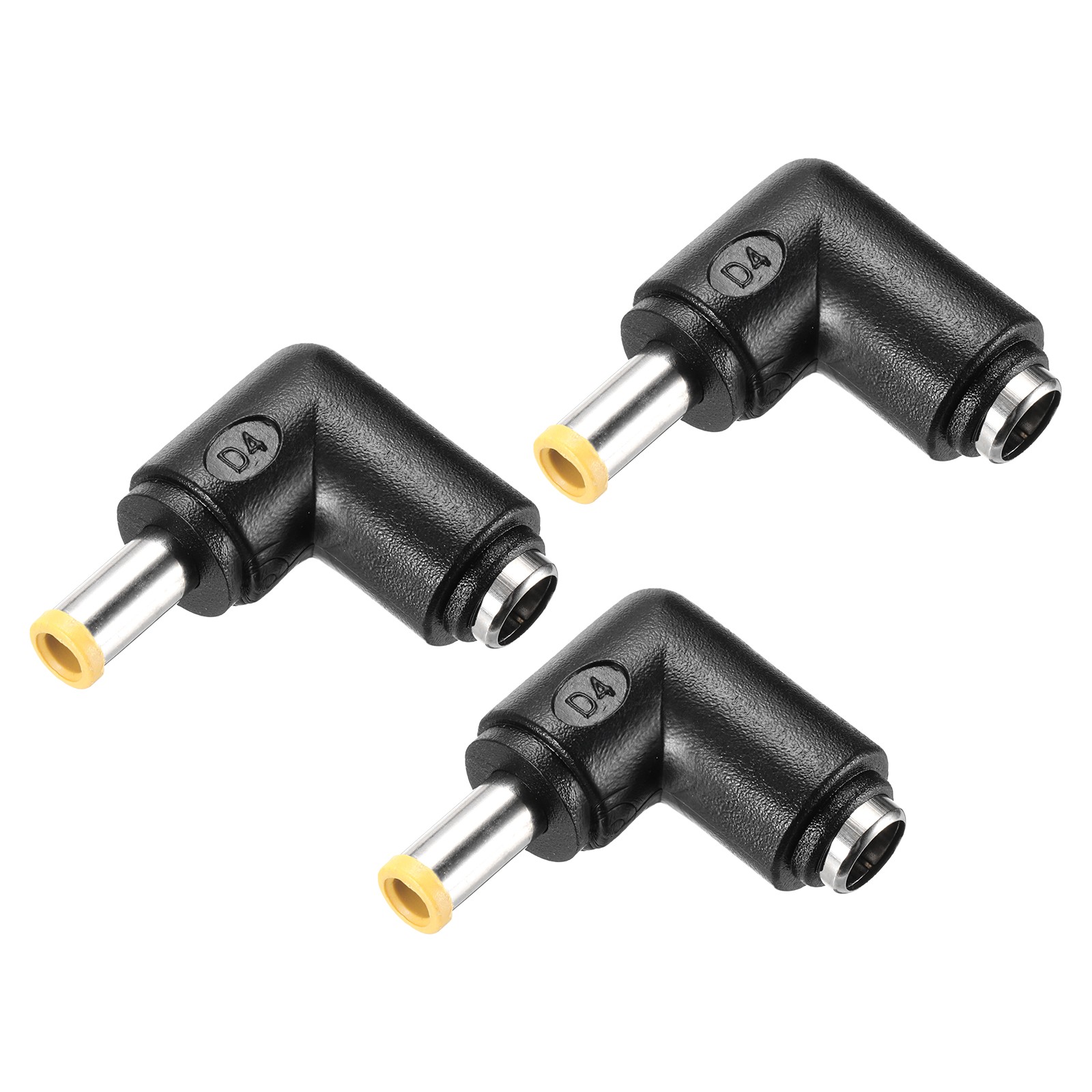 3 Pcs DC Power Adapter90 Degree  F/M 5.5x2.1mm to 5.0x 3mm with 1.2 Inch Wire