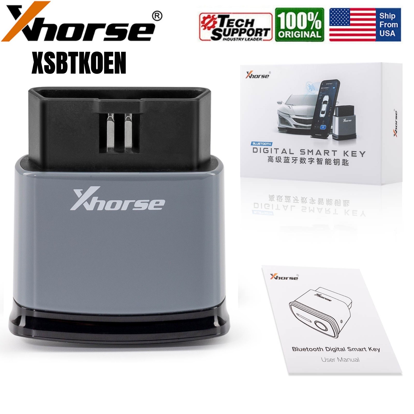 Xhorse XSBTK0EN Bluetooth Digital Smart Key for Over 90% Keyless Start Function