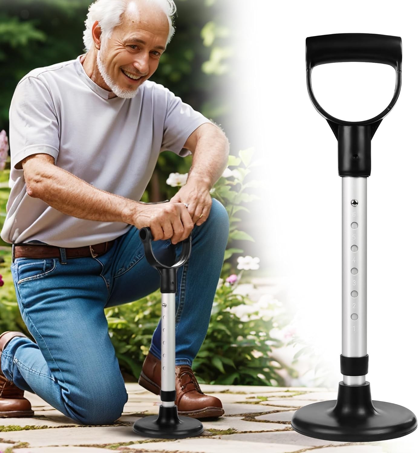 Mobility Aids Tool Adjustable Standing Assist Devices Portability Standing Aid D