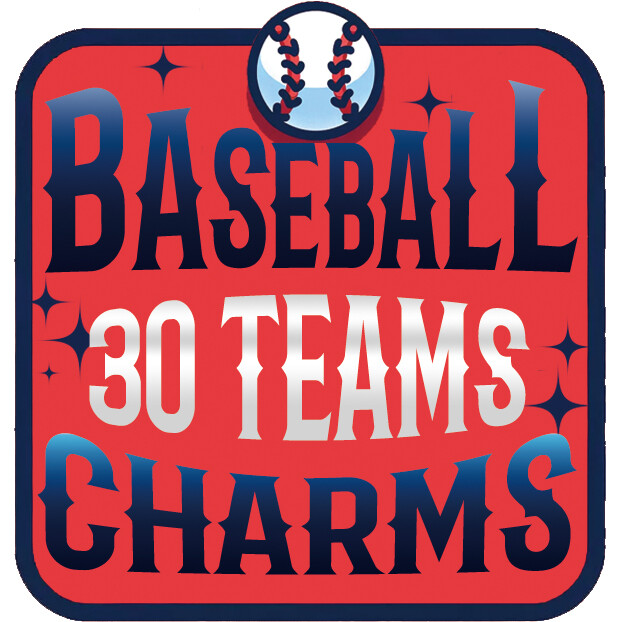 Top Seller 12pcs/lot Baseball 30 Teams Logo Cabochon Charms 14mm Wholesale