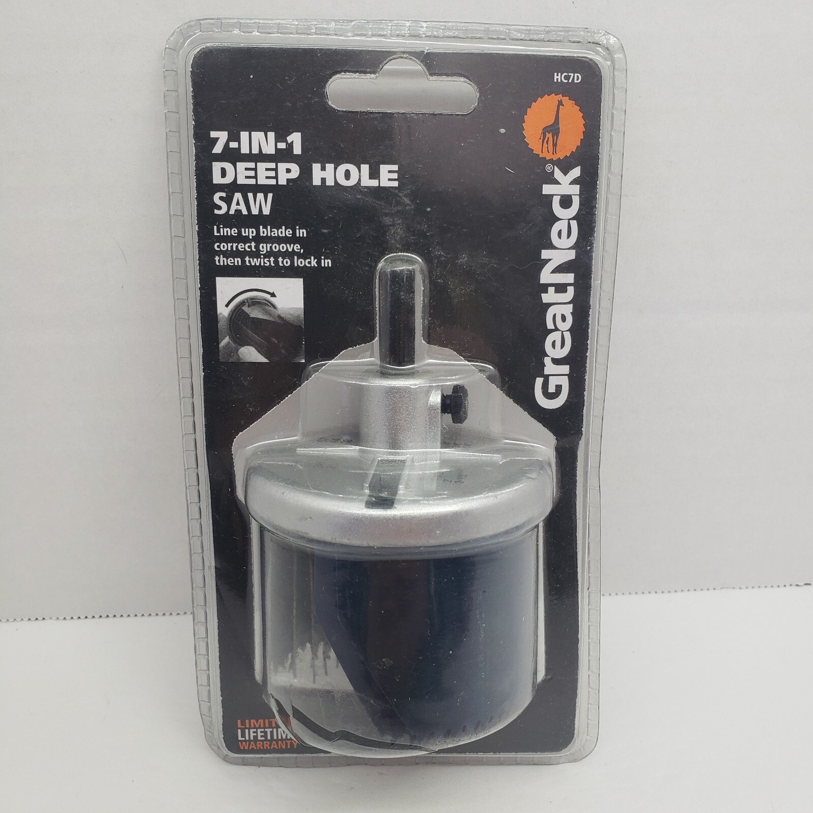 Great Neck 7-in-1 DEEP Hole Saw   1" to 2-1/2"   #HC7D