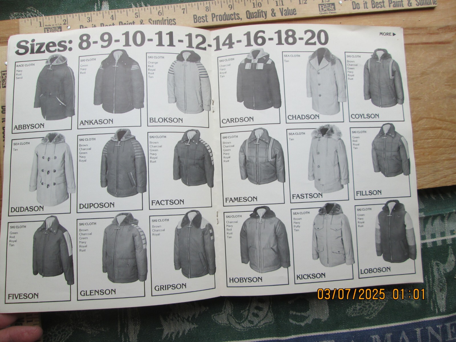 mighty mac boys outerwear brochure catalog 1978 79