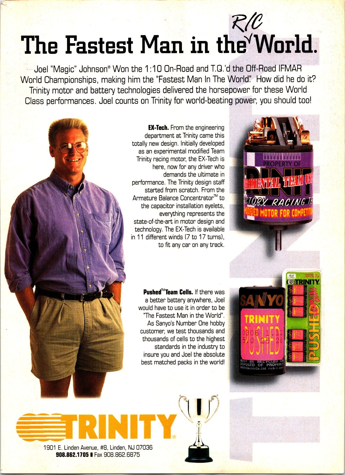 Trinity Extech RC Motor Engines Print Ad Wall Art Decor Joel Johnson