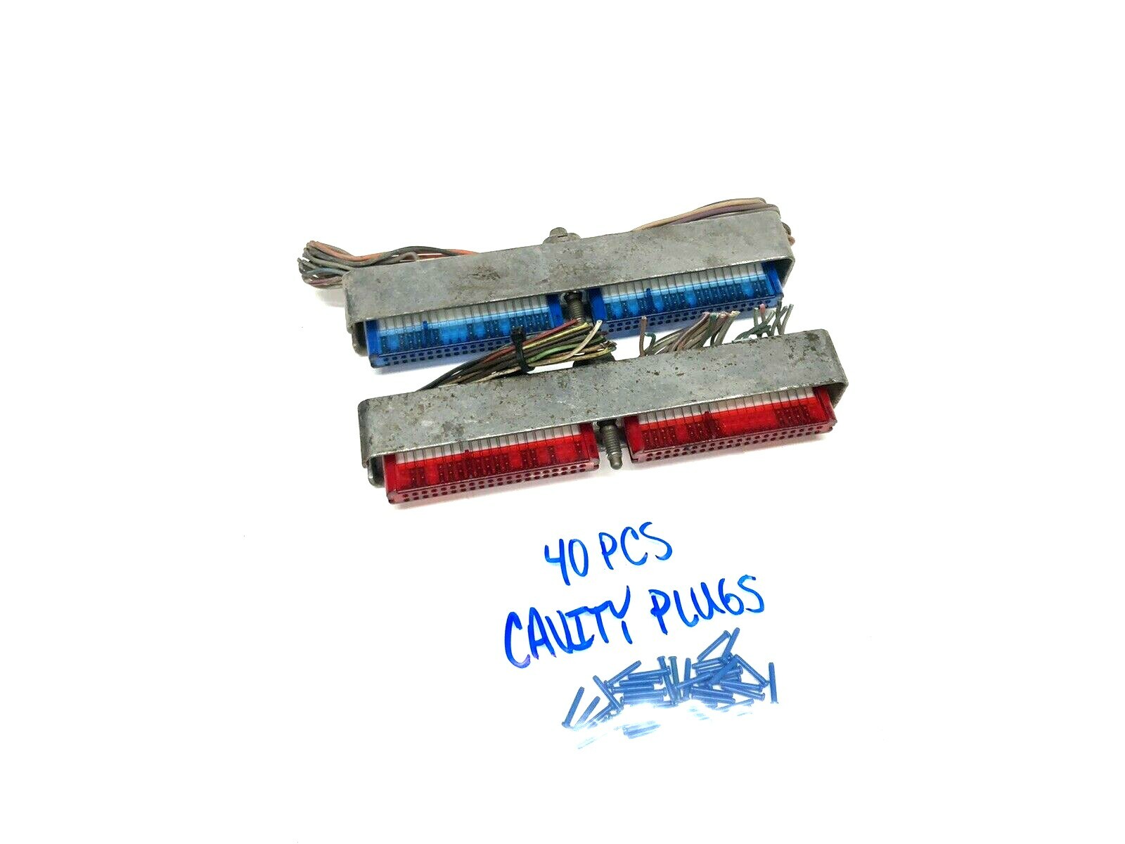 Express Swap ECM PCM Plug Connectors Blue Red Kit 5.7L w-Gaskets w-Cavity Plugs